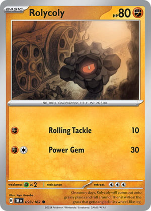 Rolycoly #093/162  | Temporal Forces| Common - Non Holo