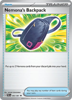 Nemona's Backpack #083/091 | Paldean Fates | Uncommon - Non Holo