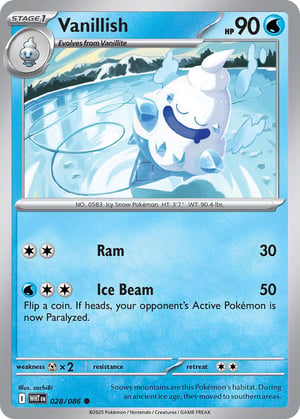 Vanillish #028/086 | White Flare | Common - Non Holo