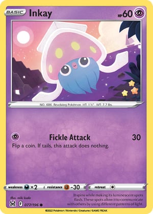 Inkay #077/196  | Lost Origin | Common  - Non Holo