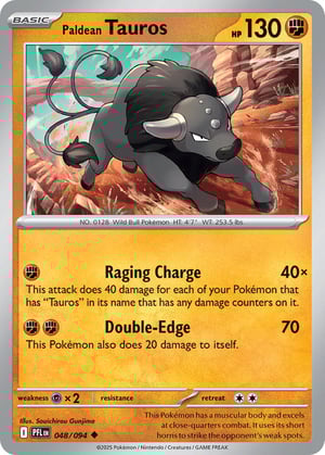 Paldean Tauros #048/094 | Phantasmal Flames | Uncommon  - Non Holo