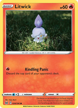 Litwick #024/196  | Lost Origin | Common  - Non Holo