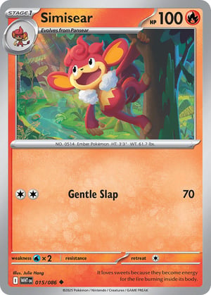 Simisear #015/086 | White Flare | Uncommon - Non Holo