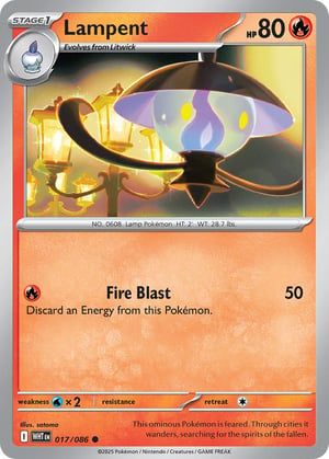 Lampent #017/086 | White Flare | Common - Non Holo
