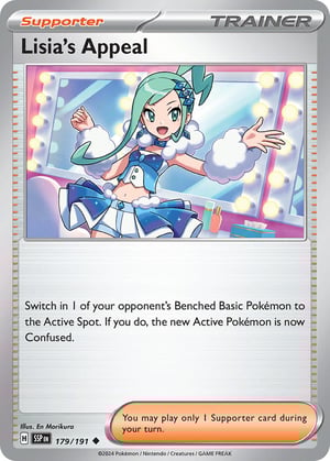 Lisia's Appeal #179/191  | Surging Sparks| Uncommon- Rev Holo