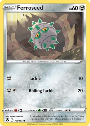 Ferroseed #121/195 | Silver Tempest | Common  - Non Holo