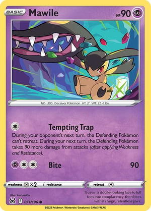 Mawile #071/196  | Lost Origin | Common  - Non Holo