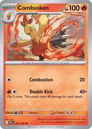 Combusken #041/182 | Destined Rivals | Common - Non Holo