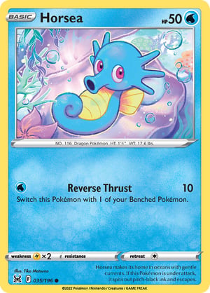 Horsea #035/196  | Lost Origin | Common  - Non Holo