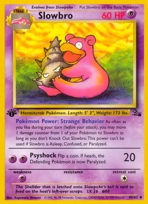 Slowbro #043/062 | Fossil - First Edition | Uncommon - Non Holo | Moderately Played