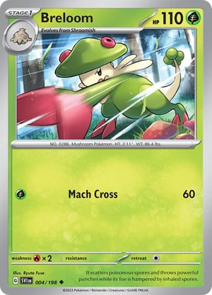 Breloom #004/198 | Scarlet & Violet Base Set| Uncommon - Non Holo