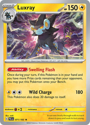 Luxray #071/193 | Paldea Evolved | Rare - Holo