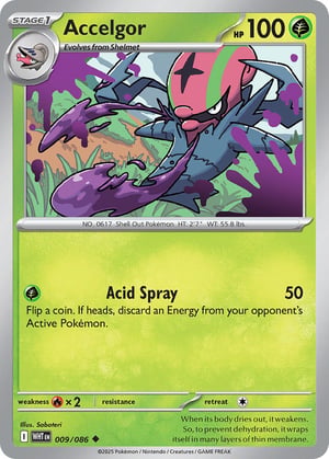 Accelgor #009/086 | White Flare | Uncommon - Non Holo