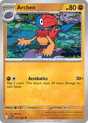 Archen #050/086 | White Flare | Uncommon - Non Holo