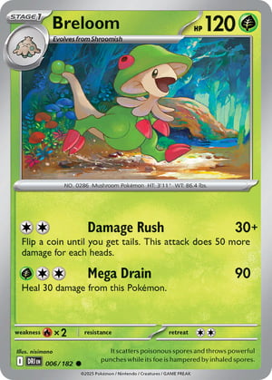 Breloom #006/182 | Destined Rivals | Common - Non Holo