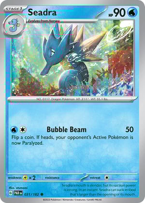 Seadra #031/182 | Paradox Rift | Common- Rev Holo