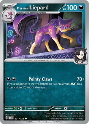 Marnie's Liepard #131/182 | Destined Rivals | Uncommon - Non Holo