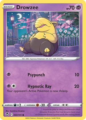 Drowzee #060/195 | Silver Tempest | Common  - Non Holo