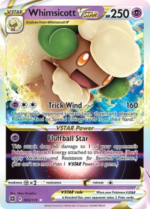 Whimsicott VSTAR  #065/172 | Brilliant Stars | Ultra Rare - Regular