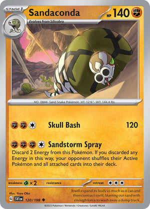 Sandaconda #120/198 | Scarlet & Violet Base Set| Uncommon - Non Holo