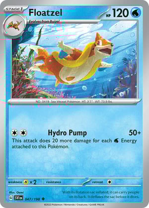 Floatzel #047/198 | Scarlet & Violet Base Set| Uncommon - Non Holo