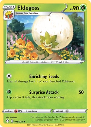 Eldegoss    #015/072 | Shining Fates | Uncommon - Non Holo