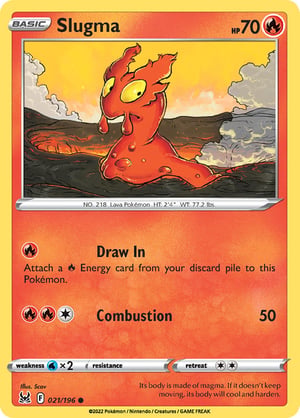 Slugma #021/196  | Lost Origin | Common  - Non Holo