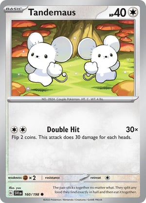 Tandemaus #160/198 | Scarlet & Violet Base Set| Common - Non Holo