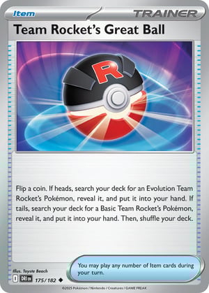 Team Rocket's Great Ball #175/182 | Destined Rivals | Uncommon - Non Holo