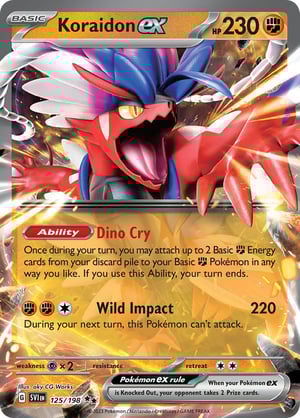 Koraidon ex #125/198 | Scarlet & Violet Base Set| Double Rare