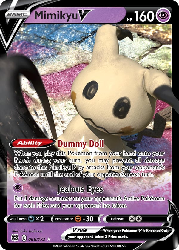 Mimikyu V  #068/172 | Brilliant Stars | Ultra Rare - Regular