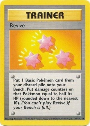 Revive #089/102  | Base Set Unlimited| Uncommon - Non Holo | Lightly Played