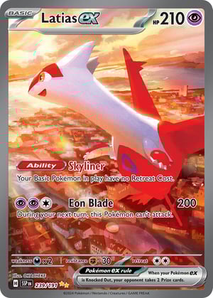Latias ex #239/191  | Surging Sparks| Special Illustration Rare