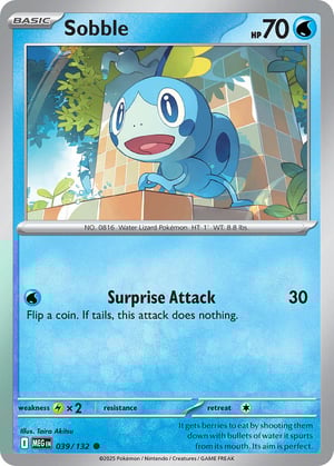 Sobble #039/132 | Mega Evolution Base Set | Common  - Non Holo