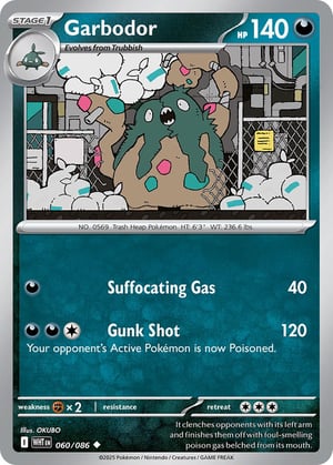 Garbodor #060/086 | White Flare | Uncommon - Non Holo