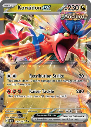 Koraidon ex #120/162  | Temporal Forces| Double Rare