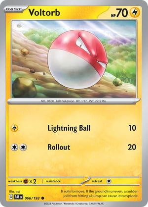 Voltorb #066/193 | Paldea Evolved | Common- Rev Holo
