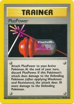PlusPower #084/102  | Base Set Unlimited| Uncommon - Non Holo | Lightly Played