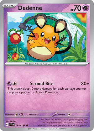 Dedenne #095/198 | Scarlet & Violet Base Set| Common - Non Holo