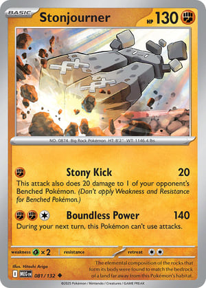 Stonjourner #081/132 | Mega Evolution Base Set | Uncommon  - Non Holo