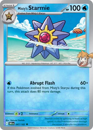 Misty's Starmie #047/182 | Destined Rivals | Uncommon - Non Holo