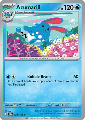 Azumarill #034/142  | Stellar Crown | Uncommon - Non Holo