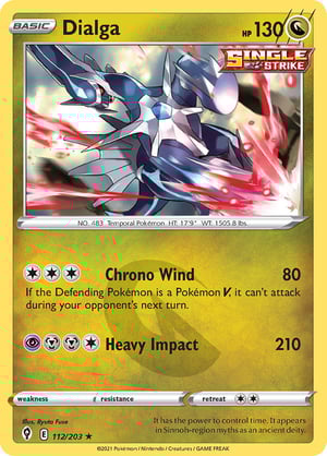 Dialga #112/203 | Evolving Skies | Rare  - Holo