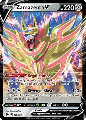 Zamazenta V #098/159 | Crown Zenith | Ultra Rare