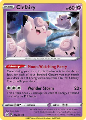 Clefairy #062/196  | Lost Origin | Common  - Non Holo