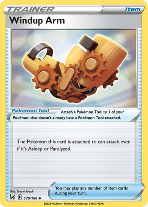 Windup Arm #170/196  | Lost Origin | Uncommon  - Non Holo