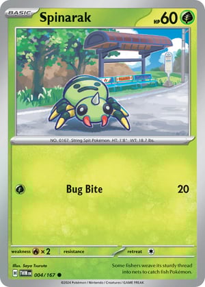 Spinarak #004/167 | Twilight Masquerade | Common - Non Holo
