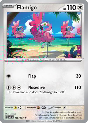 Flamigo #165/198 | Scarlet & Violet Base Set| Uncommon - Non Holo