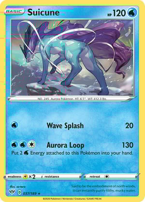 Suicune #037/189 | Darkness Ablaze | Rare - Rev Holo