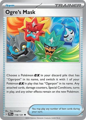 Ogre's Mask #118/131 | Prismatic Evolutions | Uncommon - Non Holo